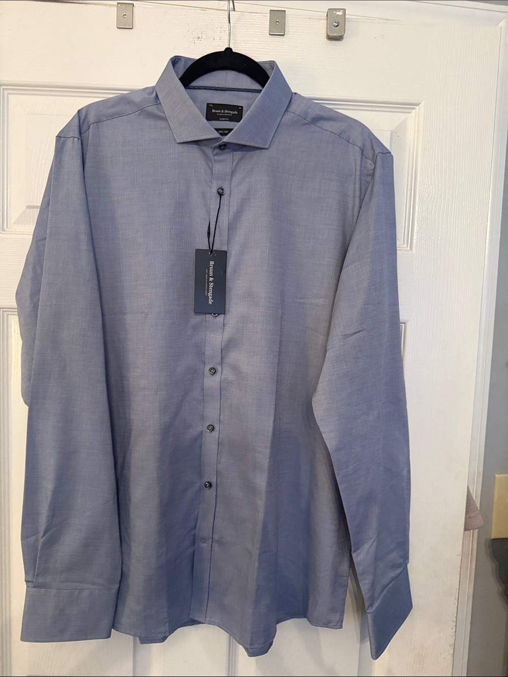 Blue Long-Sleeve Dress Shirt